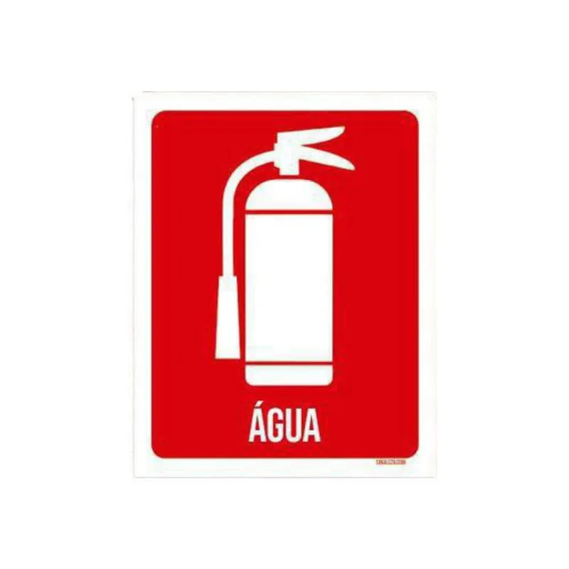 Placa Sinalização Ambiente Hidrante Água 36X46