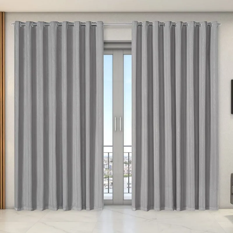 Cortina Sala Quarto Dual Forro com Voil Gaze Belga 5.60 m x 2,70 m