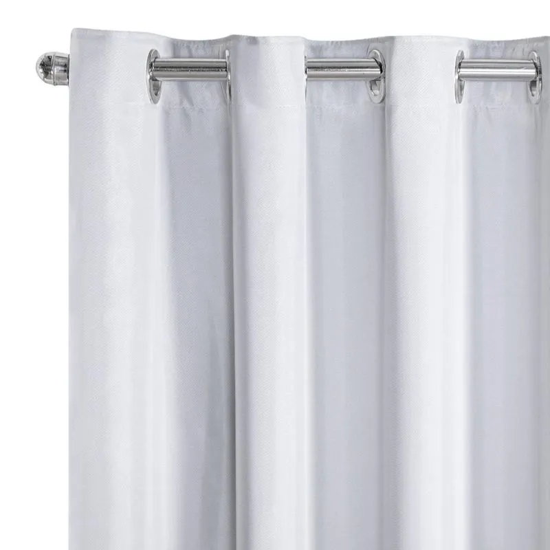 Cortina Blecaute com Voil Liso 5,60m x 2,70m Branco