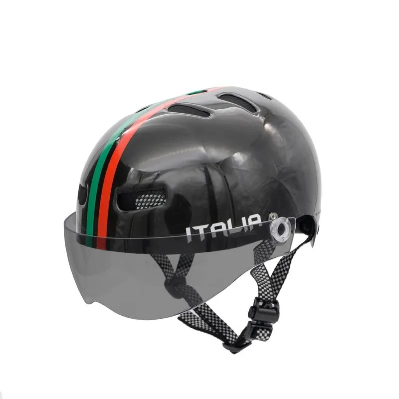 Capacete Br 101 Urbano Italia Preto Vision Fume P