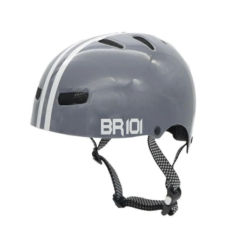Capacete De Bicicleta / Skate Br 101 Urbano Pro Cinza Pp