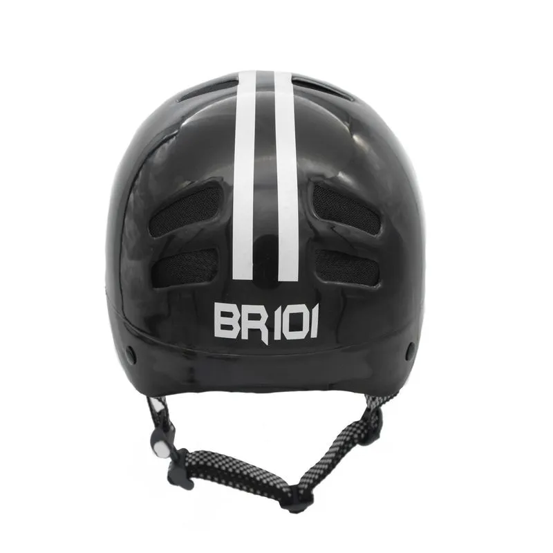Capacete Br 101 Urbano Profissional Preto Vision Cristal Pp