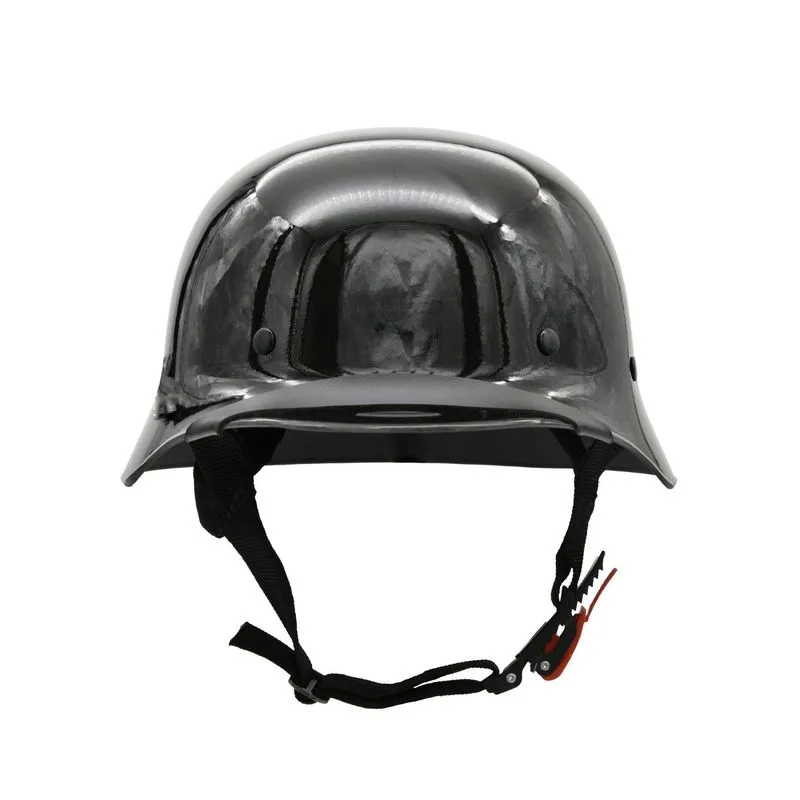 Capacete Bike/scooter Br101 Alemão War Preto Brilho Pp
