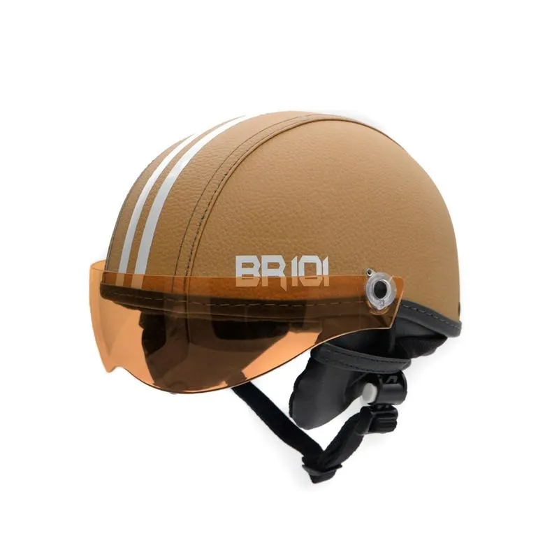 Capacete Bike/scooter Coquinho Br 101 Creme Vision G