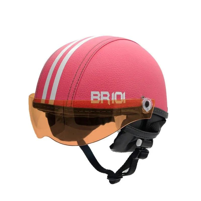 Capacete Coquinho Br 101 Rosa Vision Laranja G