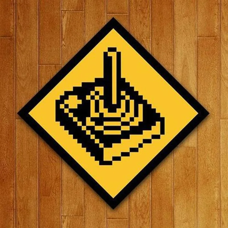 Placa Decorativa Games Gamer - Controle 8 Bits (27x27)
