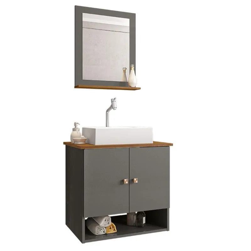 Gabinete Banheiro Deli Cuba Torino Bco Torneira DL08 Val ABS