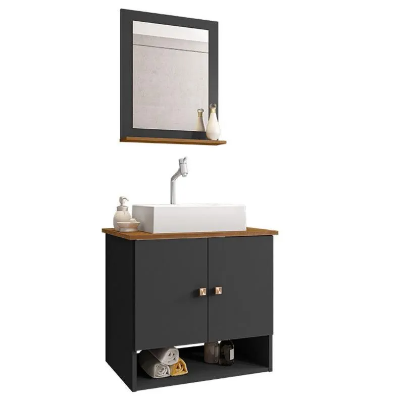 Gabinete Banheiro Deli Cuba Torino Bco Torneira DL08 Val ABS