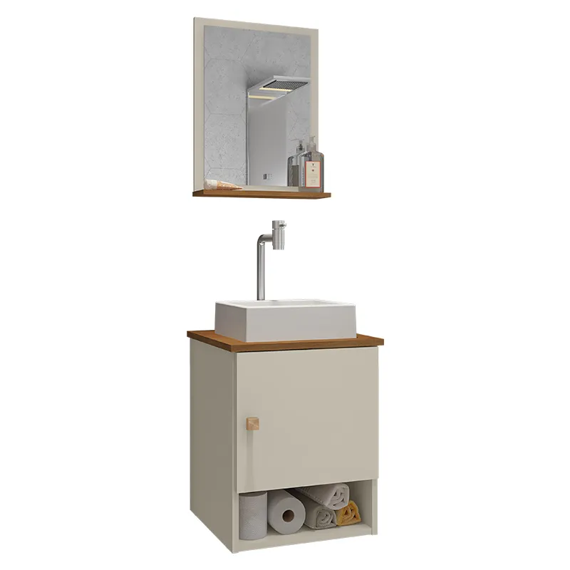 Gabinete Banheiro Lima Cuba Tulipa Bco Torn Valv Click Inox