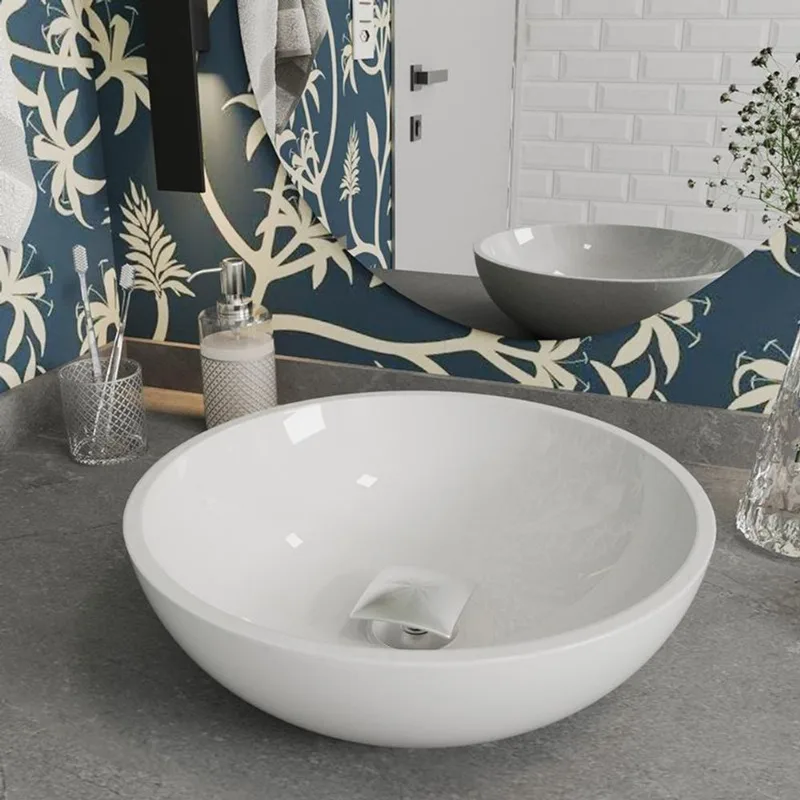 Cuba Pia Banheiro Venus E Valvula Inox Click Branco