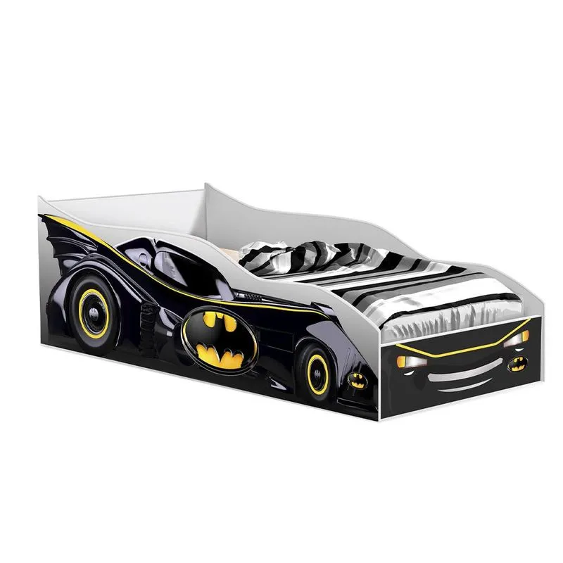 Cama Quarto Solteiro Carro com Colchão