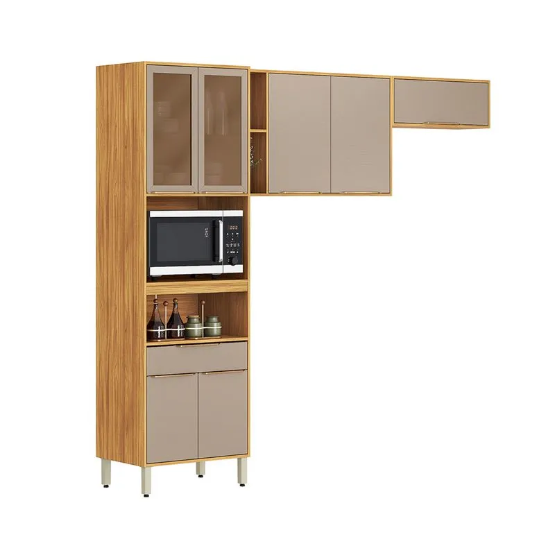 Conjunto De Cozinha Plena Modulado Com 7 Portas E 1 Gaveta