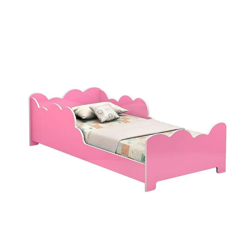 Cama Infantil Cama Juvenil Nuvem Em Mdf Branco Loja Doce Lar 73cm
