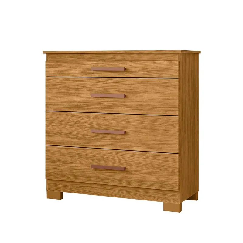 Cômoda Modena 904 Quarto 4 Gavetas Com Pés Plástico