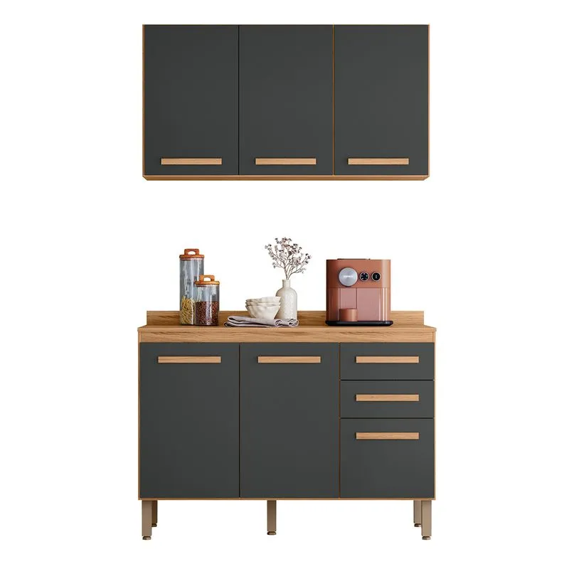 Conjunto De Cozinha Amore Modulado Com 6 Portas 2 Gavetas