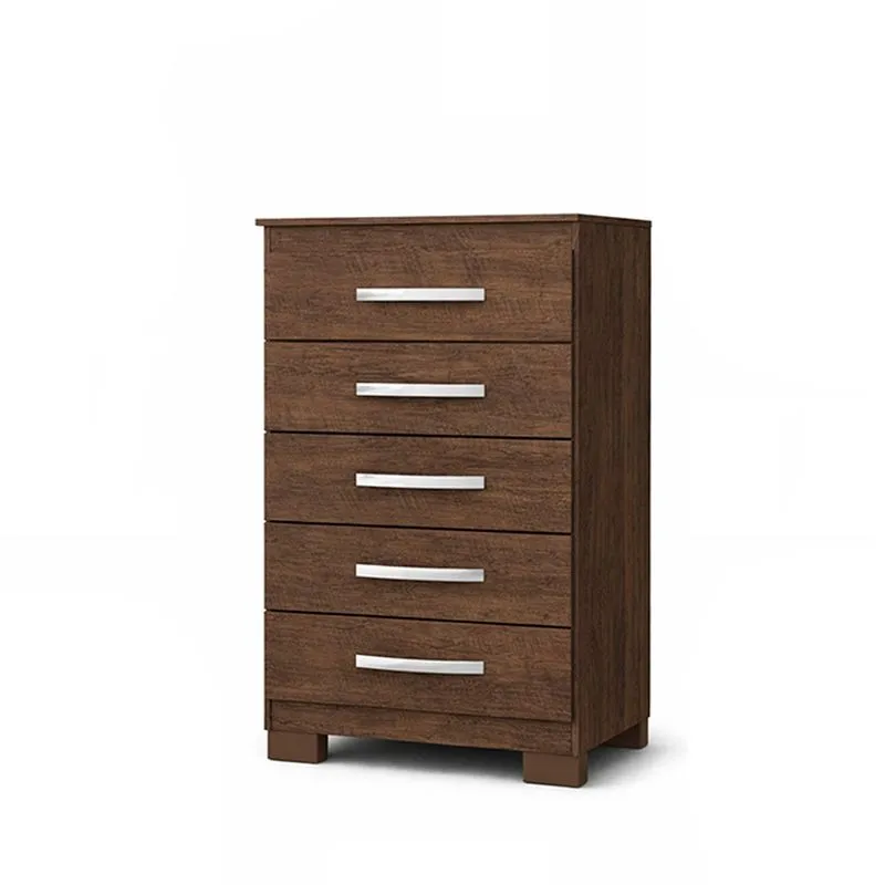 Cômoda Modena 562 Quarto Com 5 Gavetas E Pés Em Plástico