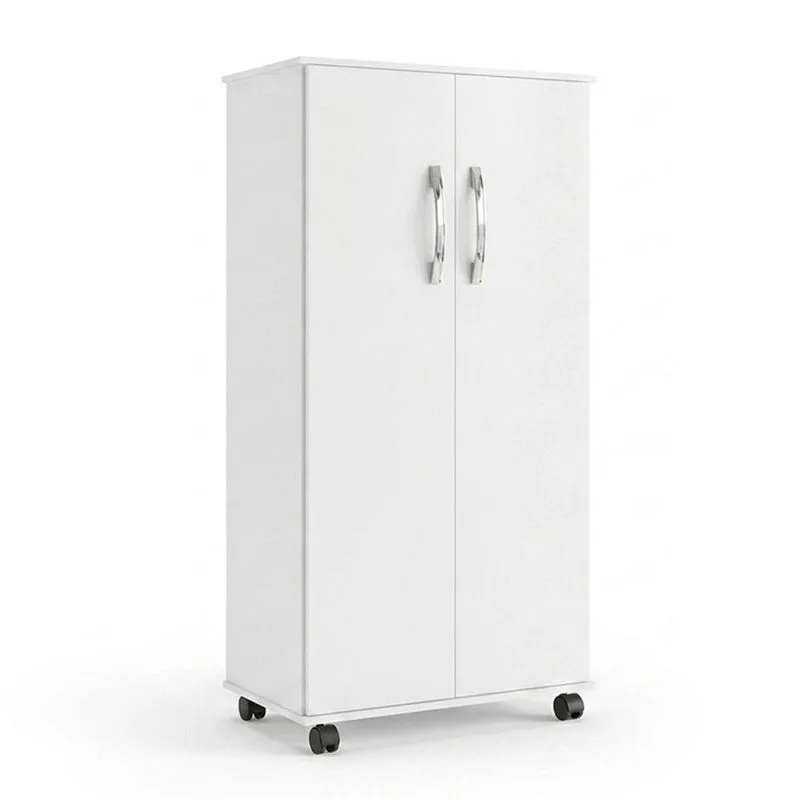 Armário Multiuso Nara 2 Portas 3 Prateleiras MDP 61cm Amêndoa Loja Doce Lar