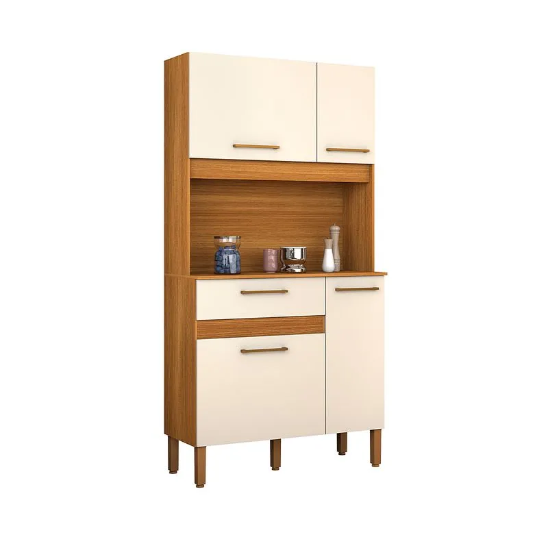 Armário De Cozinha Life 90cm 4 Portas E 1 Gaveta