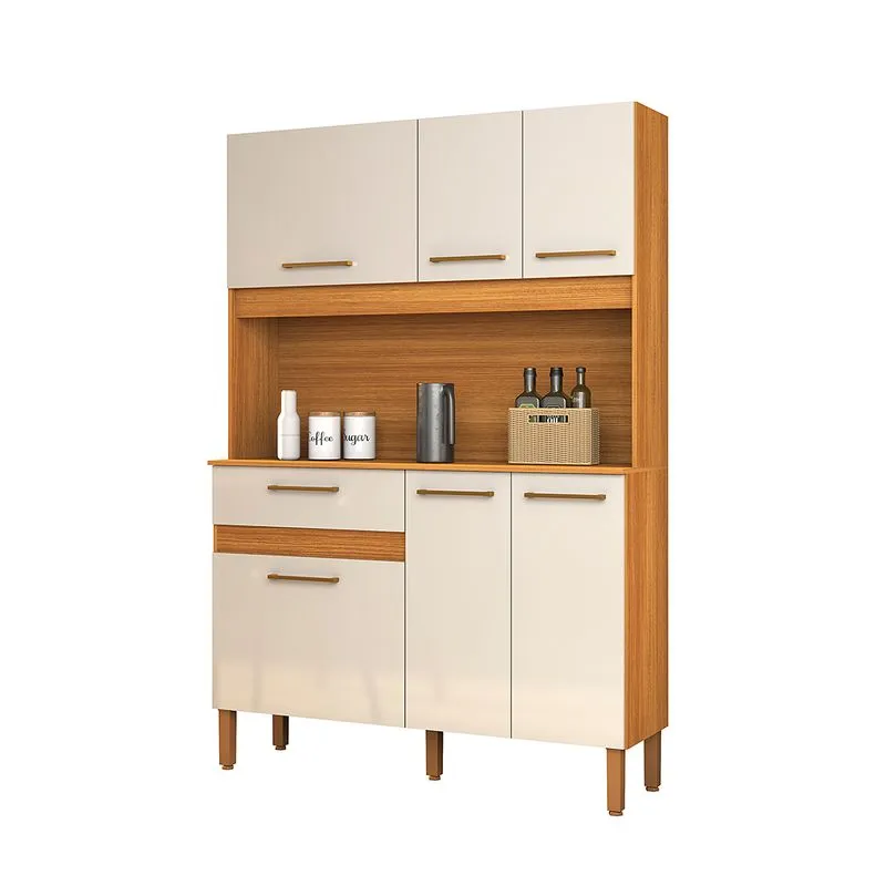Armário De Cozinha Life 120cm 6 Portas E 1 Gaveta