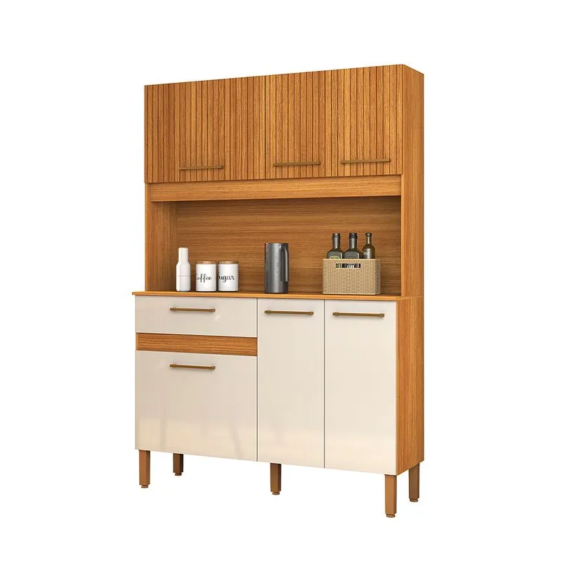 Armário De Cozinha Life 120cm 6 Portas E 1 Gaveta