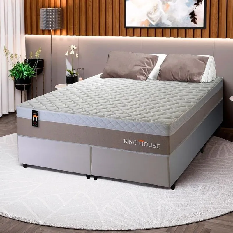Cama Box Sheffield Molas Ensacadas Queen 158x198 King House