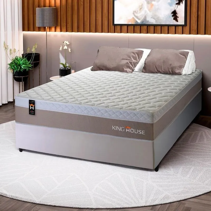 Cama Box Molas Ensacadas Sheffield Casal 138x188 King House