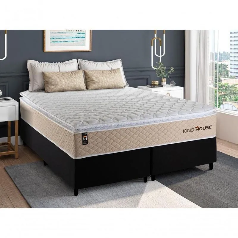 Cama Box Alford Molas Ensacadas Queen 158x198 King House
