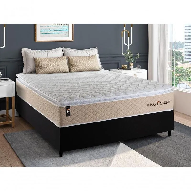 Cama Box Molas Ensacadas Alford Casal 138x188 King House