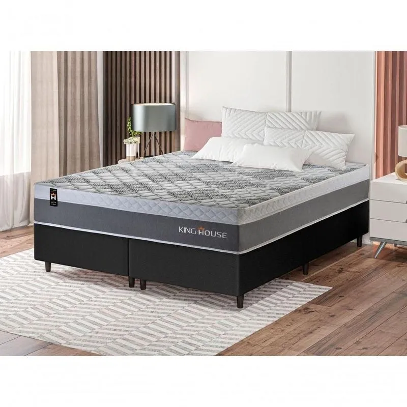 Cama Box Sheffield Molas Ensacadas Queen 158x198 King House