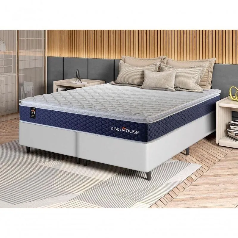 Cama Box Lagras Molas Ensacadas Queen 158x198 King House