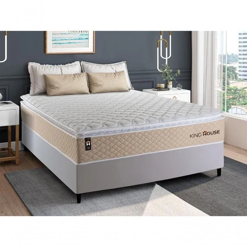 Cama Box Molas Ensacadas Alford Casal 138x188 King House