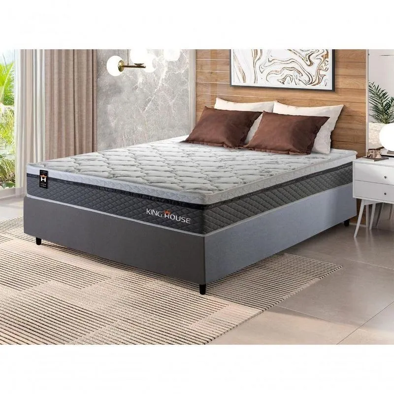 Cama Box Molas Ensacadas Benton Casal 138x188 King House