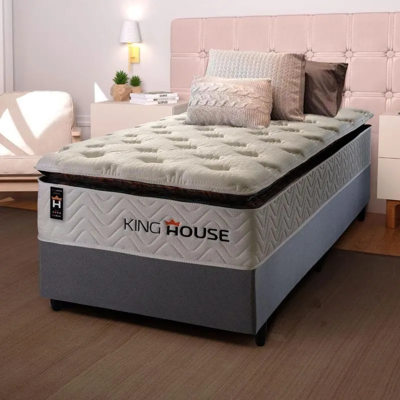 Cama Box Molas Ensacadas New York Solteiro 96x203 King House