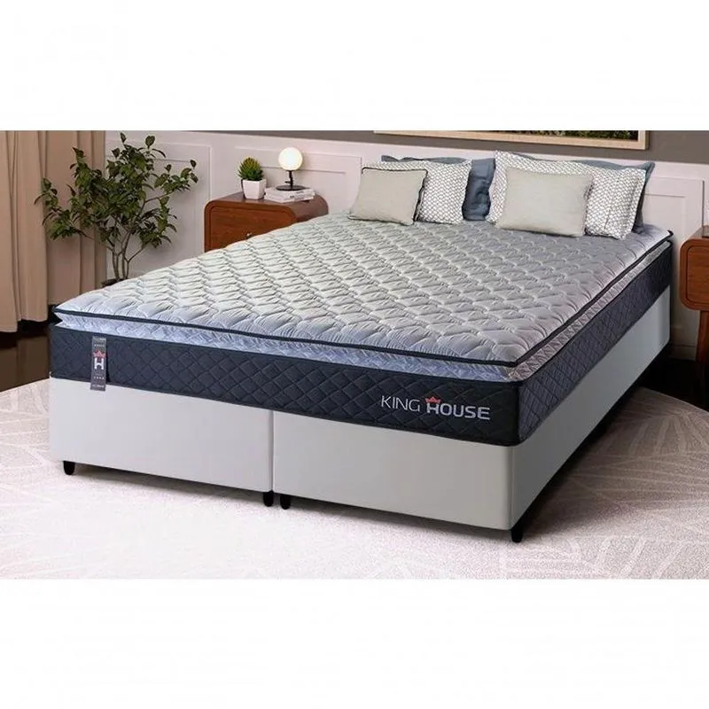 Cama Box Dakota Espuma D33 Queen 158x198 Preto King House