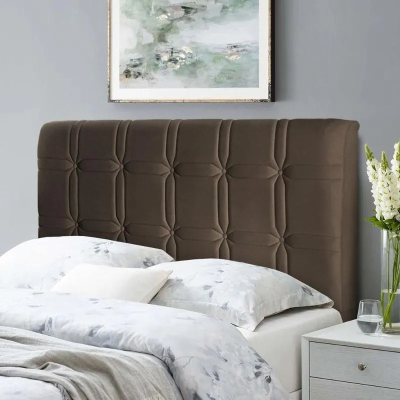 Cabeceira Cama Box King 195cm Suede Velut Marrom - King House
