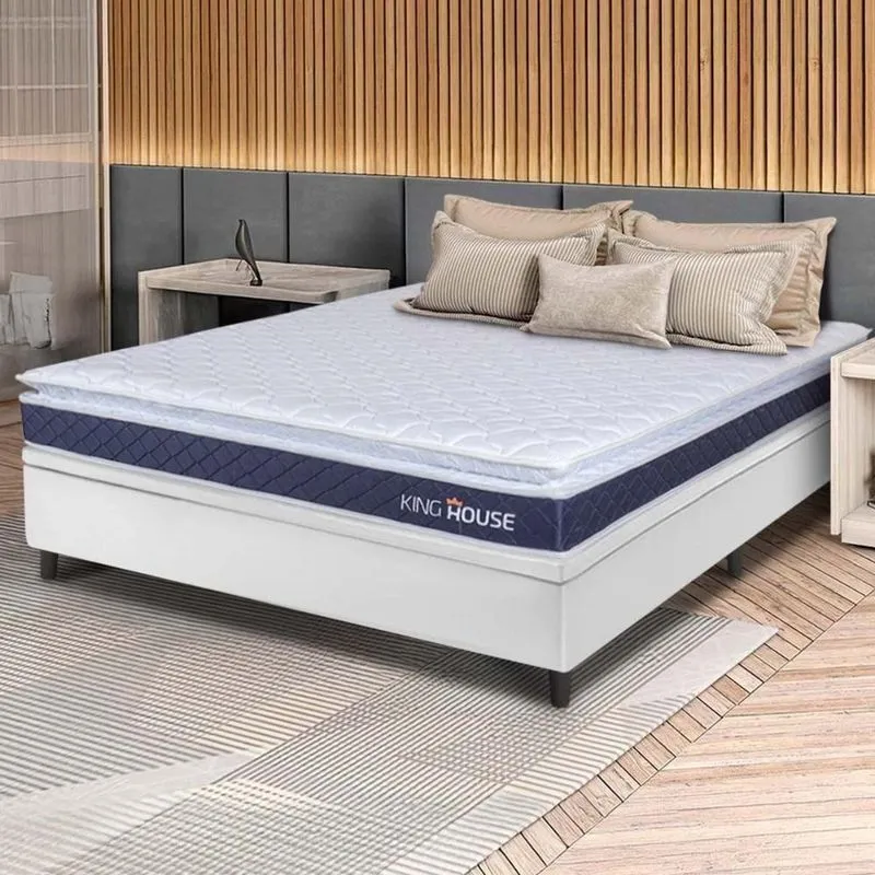 Cama Box Baú Durban Espuma D28 Casal 138x188 King House
