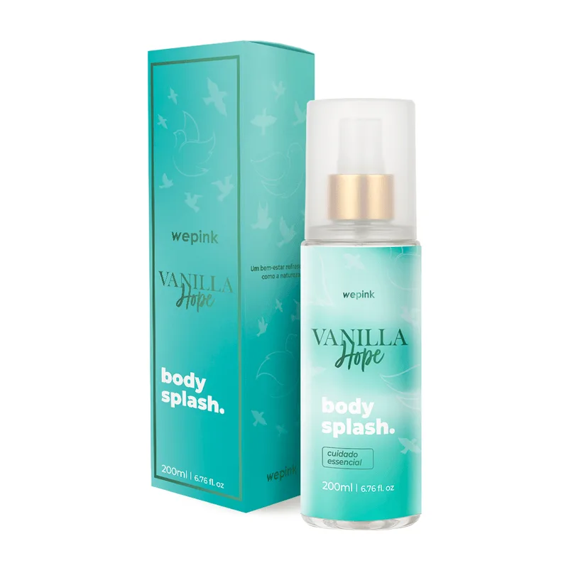 Body Splash Vanilla Hope Desodorante Colônia 200ml - Wepink