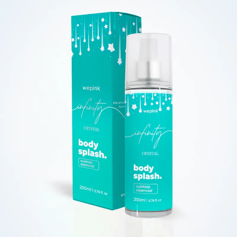 Body Splash Infinity Crystal Deo Colônia 200ml Qhs - Wepink