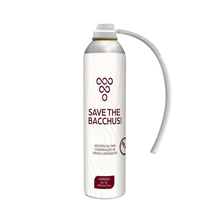Gás Especial Conservação De Vinhos-save The Bacchus 3,6l