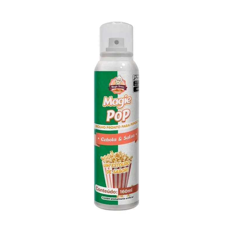 Molho Pronto Para Pipoca Cebola E Salsa 160ml - Magie Pop
