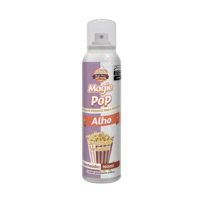 Molho Pronto Para Pipoca Sabor Alho 160ml - Magie Pop
