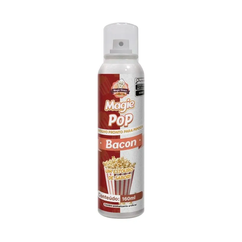 Molho Pronto Para Pipoca Sabor Bacon 160ml - Magie Pop