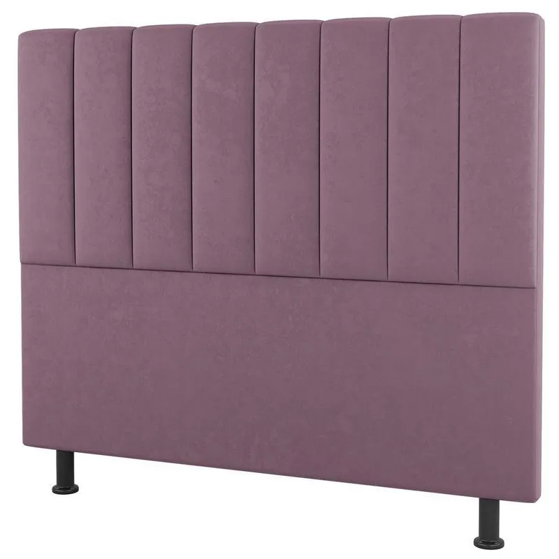 Cabeceira Cama Box Solteiro Cora 90cm Suede Rosé - Abmaza