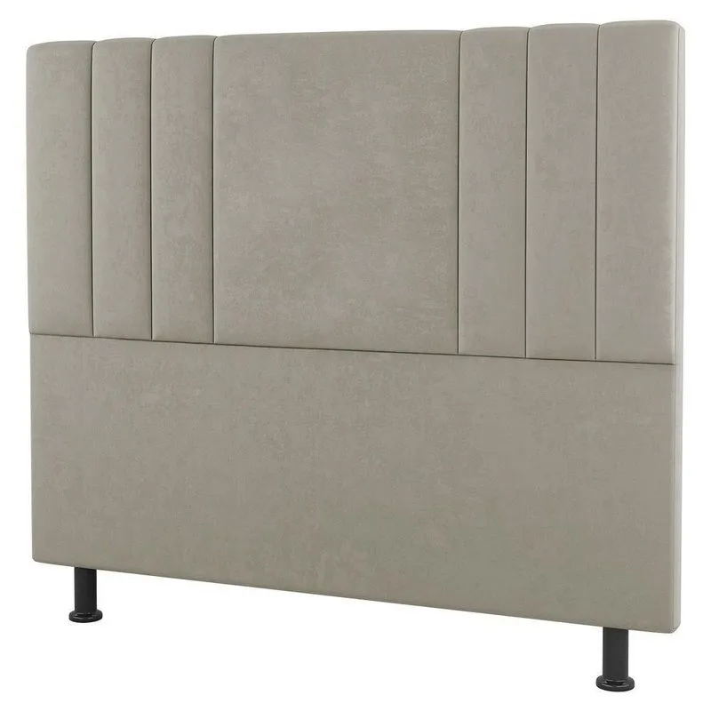 Cabeceira Cama Box Casal Queen Grace 160cm Sintético Bege