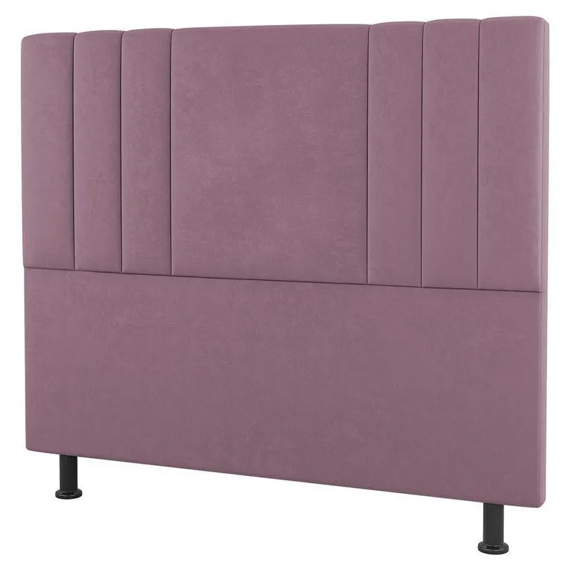 Cabeceira Cama Box Casal Queen Size Grace 160cm Suede Rosé