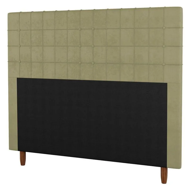 Cabeceira Cama Box Casal Queen Parisis 160cm Sintético Bege