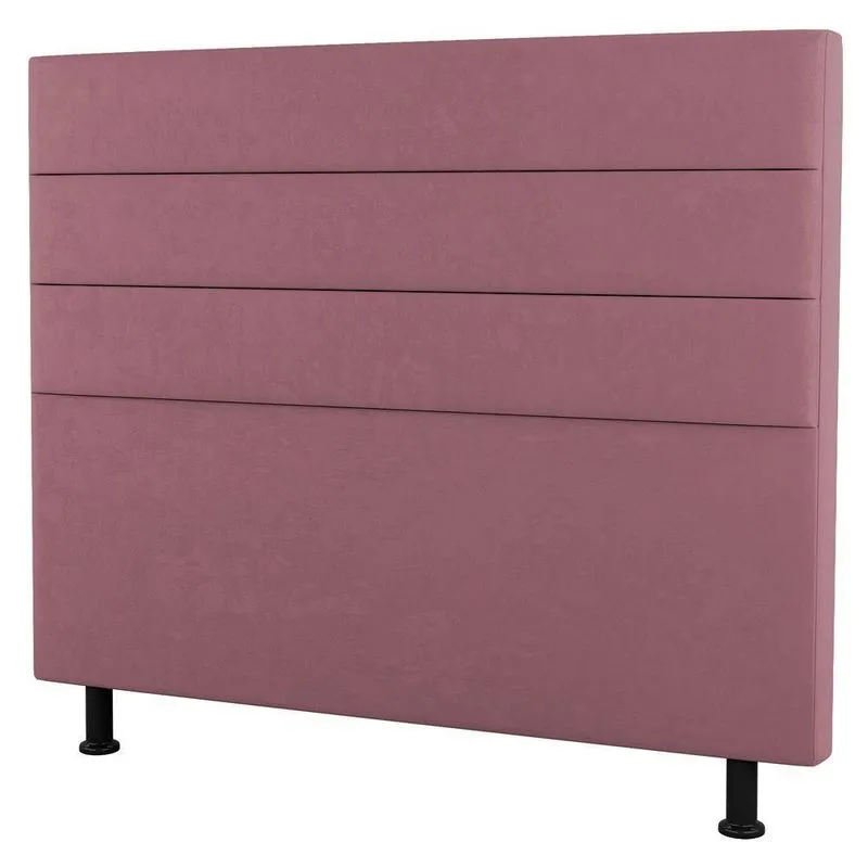 Cabeceira Solteiro Malik 90cm Suede Rosé
