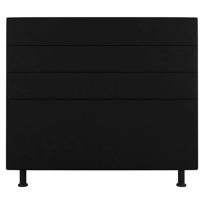 Cabeceira Cama Box Casal King Size Malik 195cm Sintético Preto - Abmaza