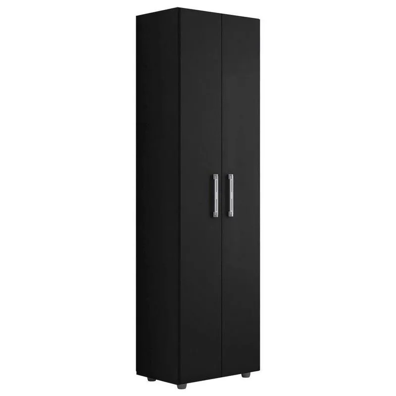 Armário Lavanderia Multiuso Beatriz 2 Portas Preto Fosco - Desk Design