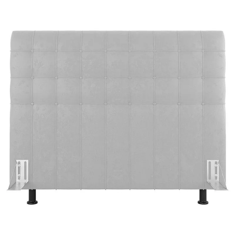 Cabeceira Cama Box Casal Queen Size Dahlia 160Cm Com Frame Sintético Branco - Abmaza